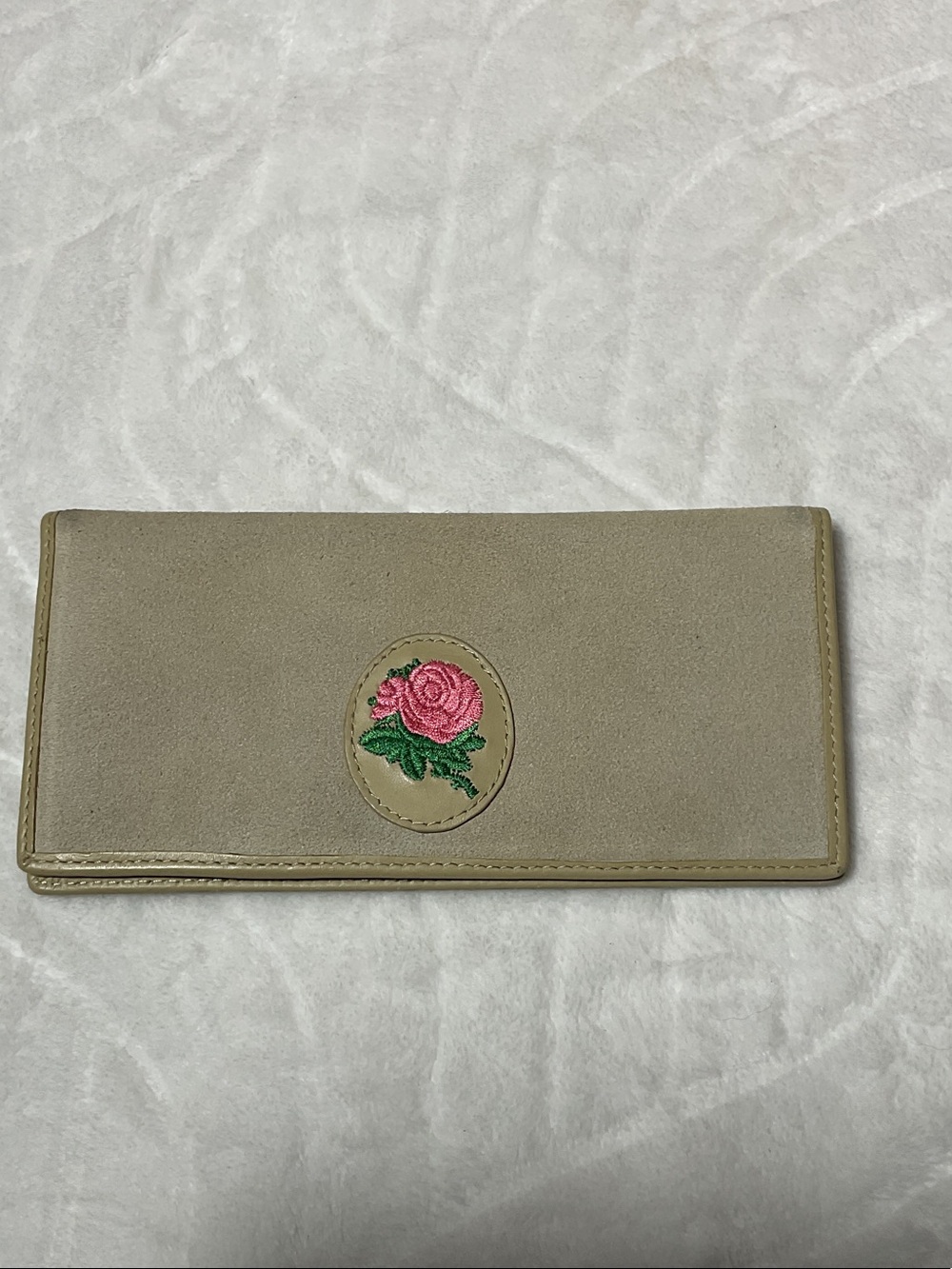 Vintage 1960’s genuine suede leather wallet